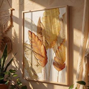 Art Home Decoration | Floral Paintings With Frame For Living Room Bed Room Hotel Wall Decor Digital Reprint